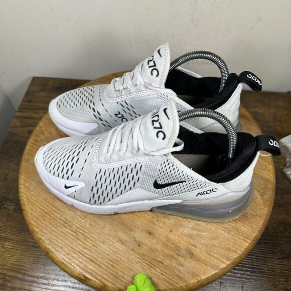 Nike Air Max 270 Shoes Womens Size 9.5 White Black AH6789-100 Running Sneakers - Picture 3 of 8